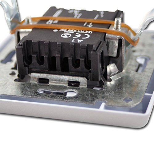 DELPHI 8er Set Wechsel-Schalter weiß 250V~/ 10A