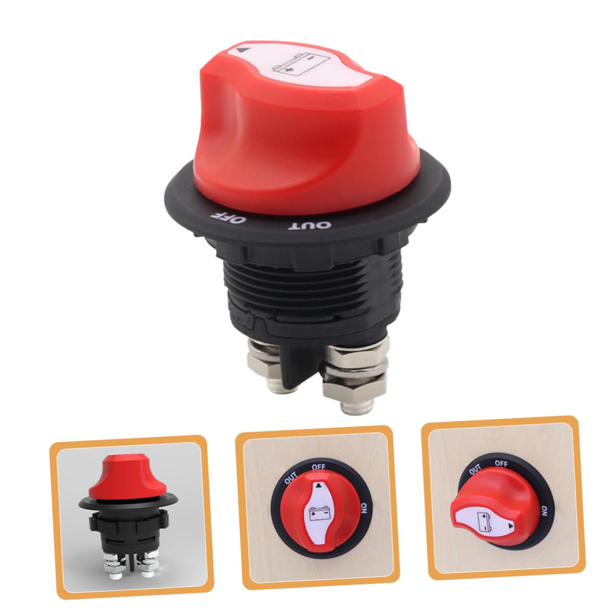 Anneome Marine Battery Cut Off Switch 32v Battery Disconnect Rv Boat Car ATV On/Off 32v