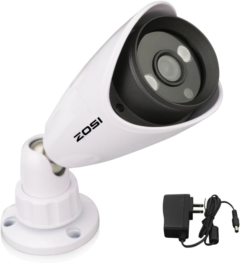 ZOSI 1000TVL HD 960H CMOS 2PCS Array IR LEDs Night Vision Up to 100ft