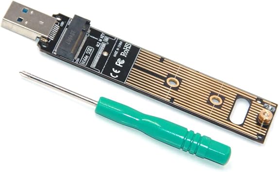 NVMe to USB Adapter LM908 USB3.1 Type-C to NVMe PCBA M-Key M.2 PCI-E Adapter Card 10GBps w Silicone Sheet