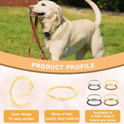 Image of CooBigo 10Pack 2 inch inch Large Round Carabiner Clips, Metal Spring O Rings for Organizer Key Rings, Paracord Keychain Lanyard, Pet Chains, Purse Hardware, Key Snap Hooks DIY Accessory (Bronze)