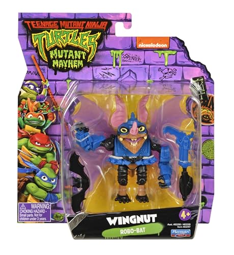 Teenage Mutant Ninja Turtles: Mutant Mayhem 4” Wingnut Basic Action Figure by Playmates Toys