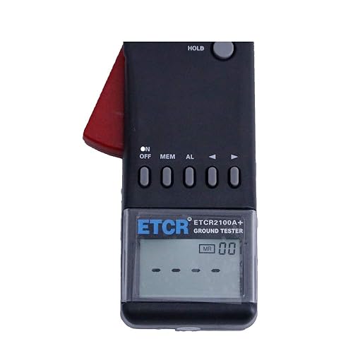 Miniatura 3 de ETCR2100A+ Medidor de abrazadera digital Tierra de tierra Medidor de resistencia probador de resistencia a tierra Probador de resistencia a tierra