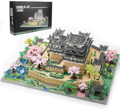 wriyvngs Japan Himeji Castle Micro Building Block Model 10080 PCS for Adults Architecture Landmarks Collectible Present Model Kit