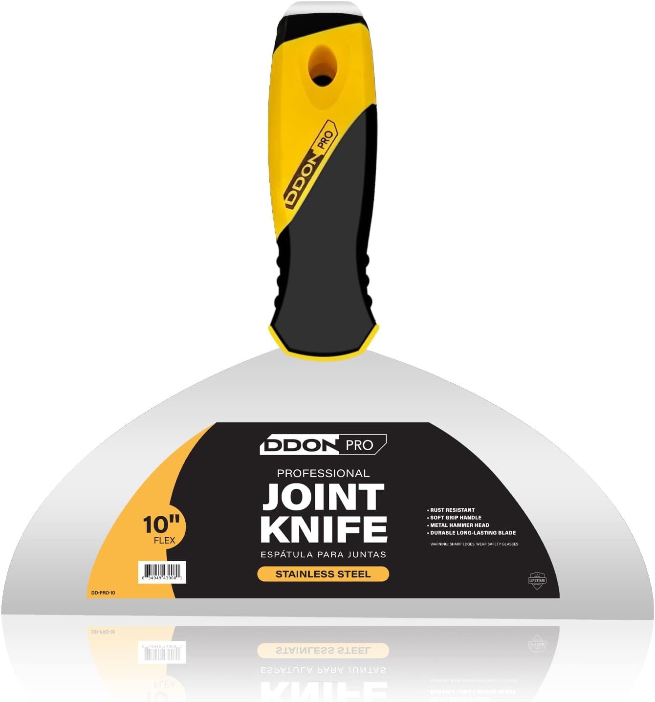 Flexible Putty Knife Scraper Tool, Spackle Knife Stainless Steel Blade