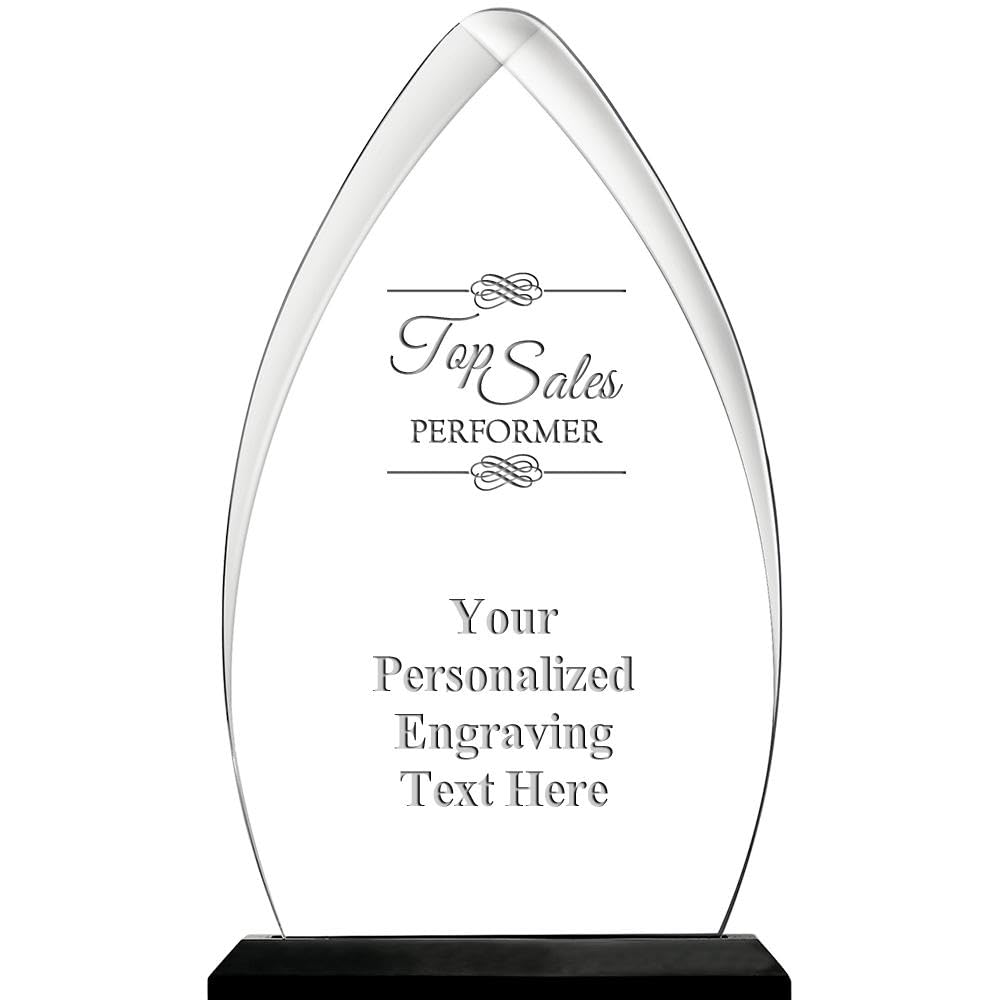 Crown Awards Personalized 6.75" Engraved Gateway Skyline Acrylic Award