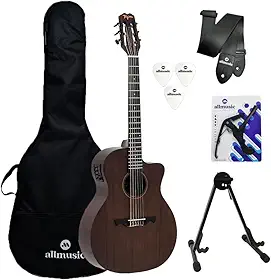 Kit Violão Tagima Vegas Nylon Dark Mahogany Capa+Acessórios