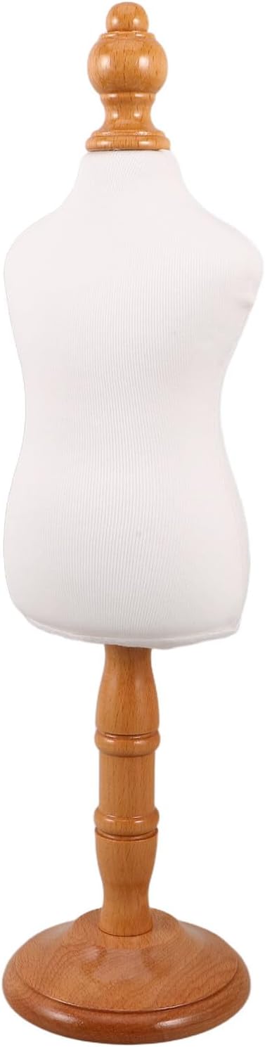 CHILDWEET Small Dog and Cat Garment Display Mannequin Stand, Wooden Pet Costume Dress Form for Sewing and Apparel Showcase, Portable Small Animal Dog Sweater Display Holder