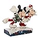 Enesco Jim Shore Disney Traditions Minnie and Mickey Mouse Ice Skating Figurine, 5 Inch, Multicolor