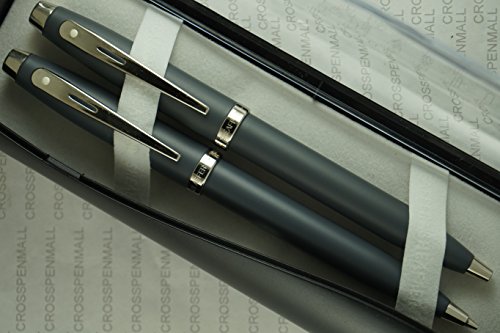 Sheaffer 100 Satin Matte Grey With Nickel Appointments Pen And 0.7Mm Pencil Set. #TOP6