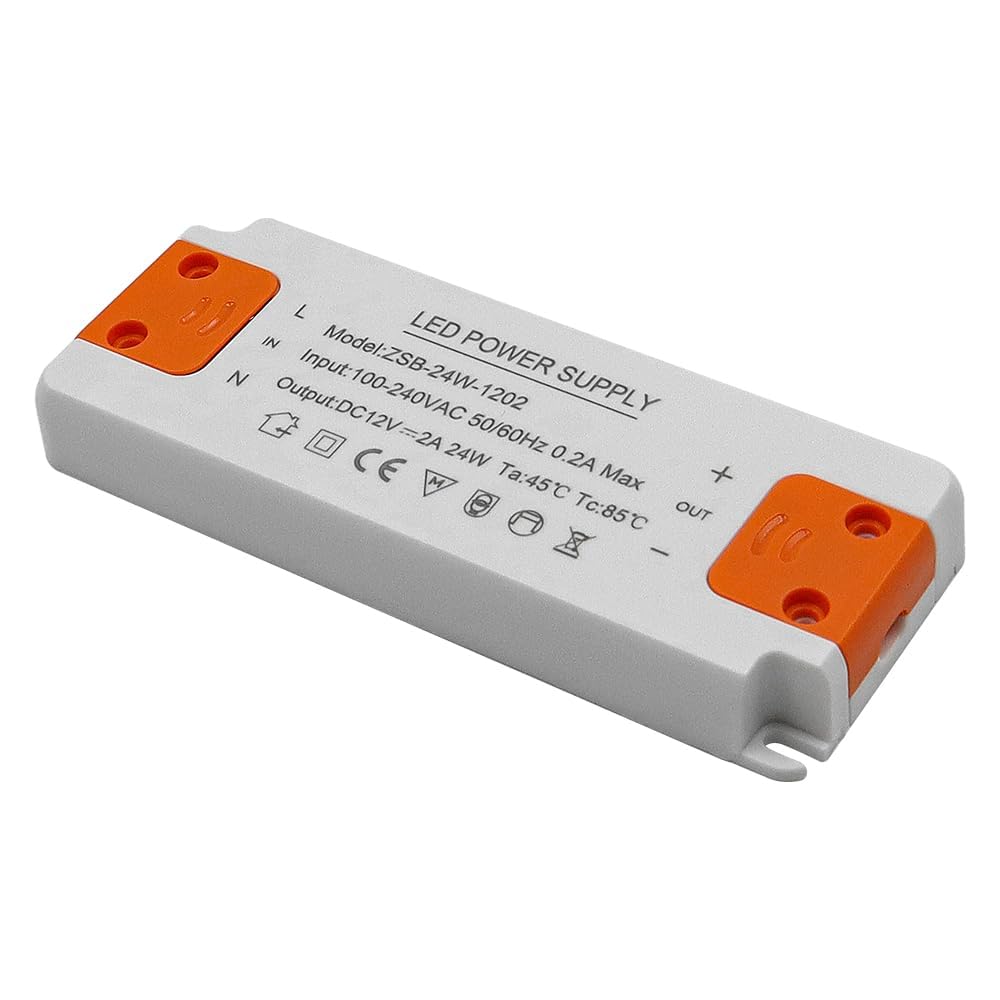 Namvo Led Transformer 12V 24W Led Constant Voltage Driver for G4 GU5.3 MR11 MR16 LED Strips