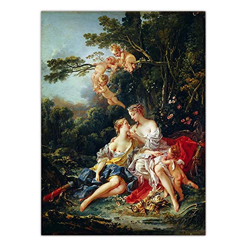 Französische Klassische Frau Abstrakte Kunst Ölgemälde Home Decoration Leinwand Kunst Wohnzimmer Poster Frameless50X70Cm C1787