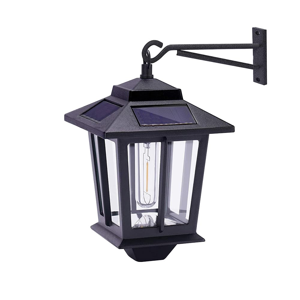 Zewnętrzna solarna lampa ścienna retro wisząca latarnia chińska willa ściana brama światło wodoodporne oświetlenie ogrodowe ganek atmosfera światło