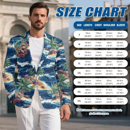 Men's Sport Coat Classic Fit 1 Button Blazer Suit Jacket 7