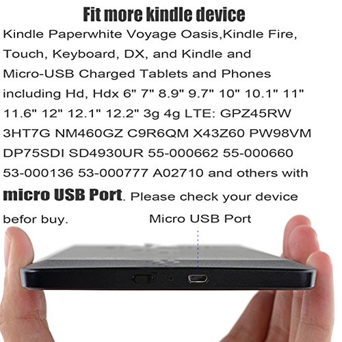 Kindle Powerline [2 Pack] 5-Ft Cable Length Ibarbe Nylon Braided Reversible Micro Usb Cables High Speed Usb 2.0 (Works With Most Micro-Usb Tablets And Kindle E-Book Reader) Microusb To Usb #TOP5