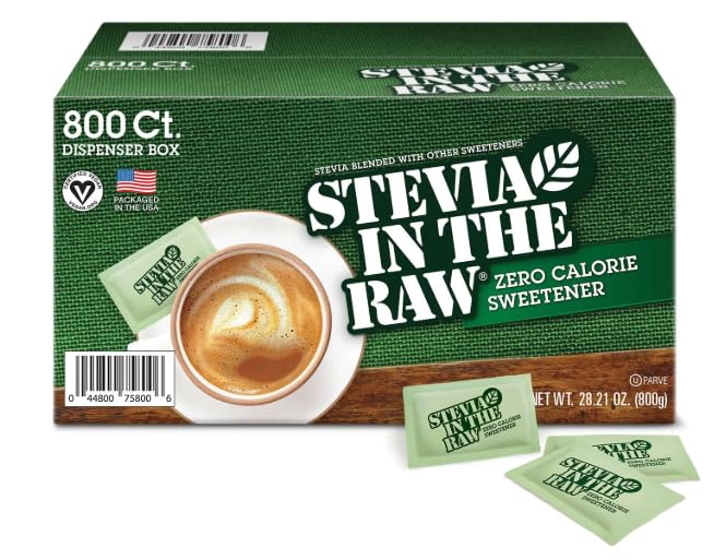 Ste'via In T'he Ra'w Plant-Based Zero Calorie Sweetener Packets, 800 ct.
