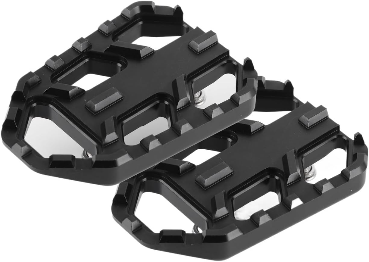 1 Pair Motorcycle Wide Footrest Aluminum Alloy Pedals Fit For Suzuki DL650 DL1000 VSTROM 650XT 1000XT(Gray)