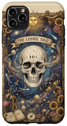 The Cosmic Sigil Celestial Skull and Galaxy �X�}�z�P�[�X iPhone 11 Pro Max �p