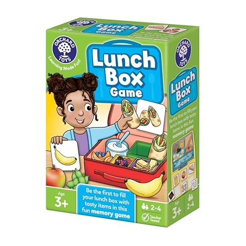 Image of Orchard Toys Lunch Box Game, A Fun Memory Game, Perfect For Children Age 3+ years, Educational Game Toy, Family Game
