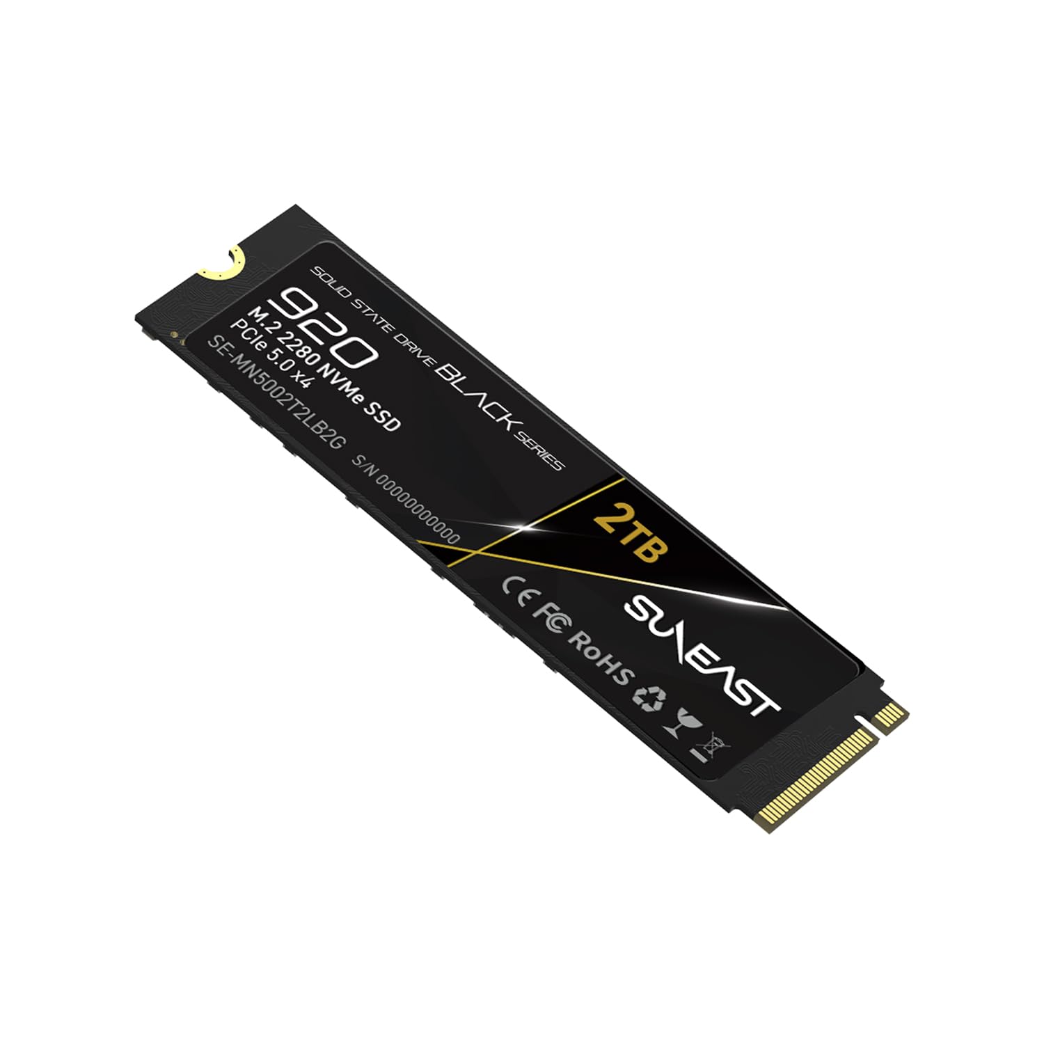 Amazon.com: SUNEAST Black Series 2TB SSD Gen5, PCIe 5.0x4 NVMe M.2