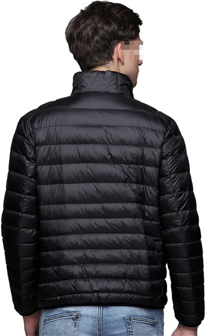 Autumn Winter Man Down Jacket Light Thin Spring Jackets Men Stand Collar Outerwear