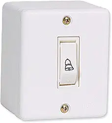 Pulsador De Campainha Linha Box Branco 6A 250V