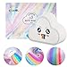 Regenbogen-Badebomben-Geschenk-Set, organische & natürliche Regenbogen Badebomben für Aromatherapie Entspannung einweichen, um die Haut zu befeuchten, für Weihnachten Geschenke für Frauen und Kinder