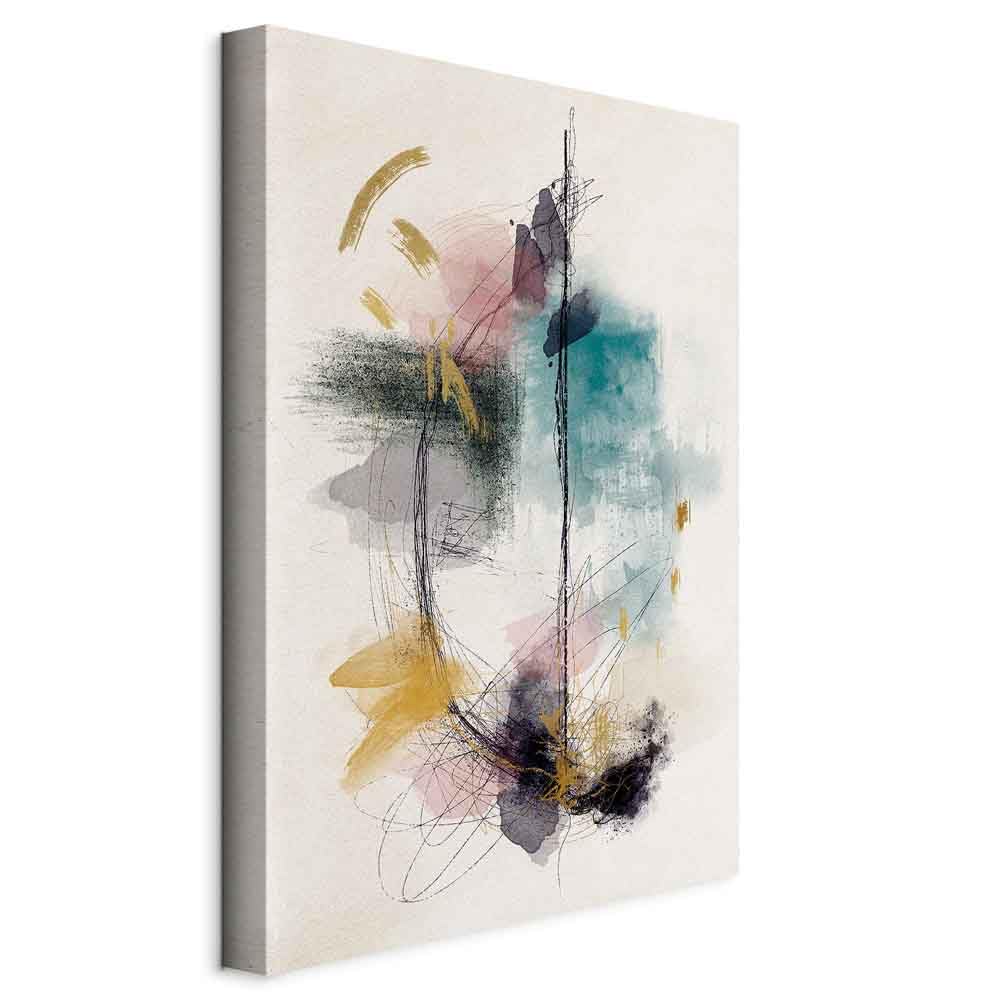 murando - Quadro Acustico Verticale Astratto 80x120 cm 1 Pezzo - Schiuma acustica Quadri Moderni Camera da Letto - Stampa su Tela - Pannelli Fonoassorbenti Decorativi - Fonoassorbente a-A-10233-b-a