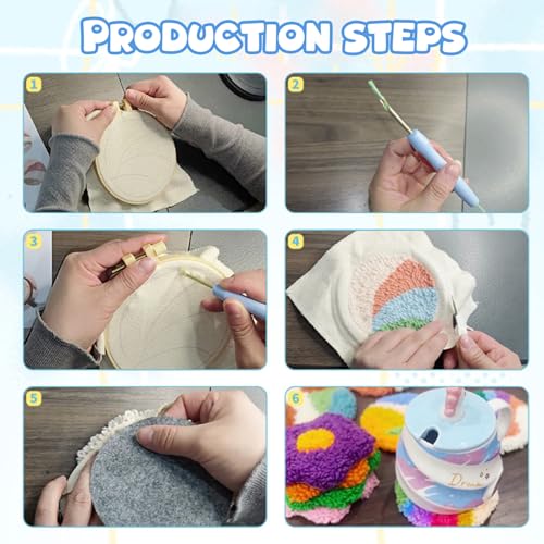 Aiguille à poinçonner kit Noël pour débuter la broderie facilement sans rater