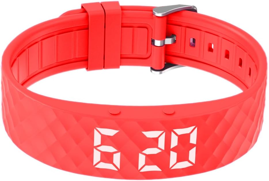 Vibrating Alarm Watch, Potty Training Wristband Rechargeable Pill Reminder Watch with 15 Daily Alarms