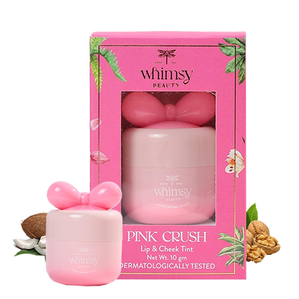 Whimsy Beauty Pink Crush Lip & Cheek Tint 10 gms | Soft Blendable Color for Kids & Pre-Teens | Lightweight Cream Tint | Long Lasting Natural Finish-image-24