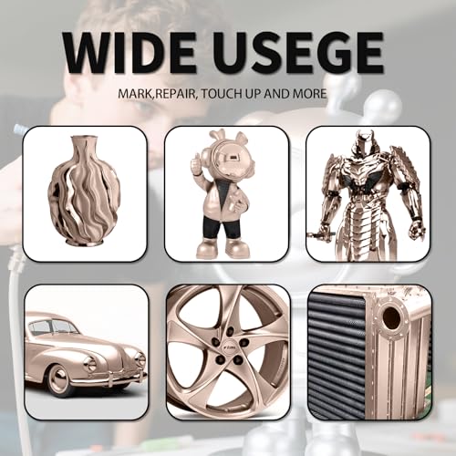 image for FusionFirm Liquid Gold Leaf Paint Kit - Alcohol-Based Quick Dry Ultra 