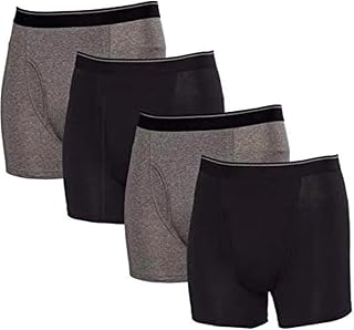 Generic Kirkland Signature Men's Boxer Brief, 4-Pack Gray Medium