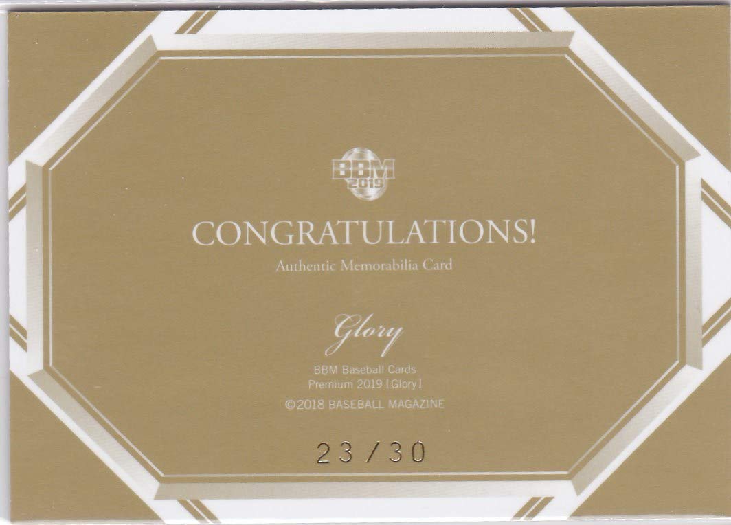 Amazon.co.jp: 2019 BBM GLORY 大山悠輔 陽川尚将 コンボジャージ