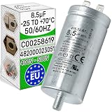 Condensatore 8,5µf Ø35 mm 72x35 mm con Capacità Nominale Tensione di 500V