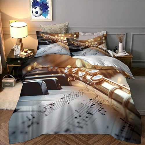 Housse de couette train de montagne parure de lit 3D super king 260x220cm