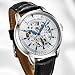 Imagen de Stührling Reloj automático esqueleto para hombre Original con correa de piel estampada cocodrilo y esfera esqueleto