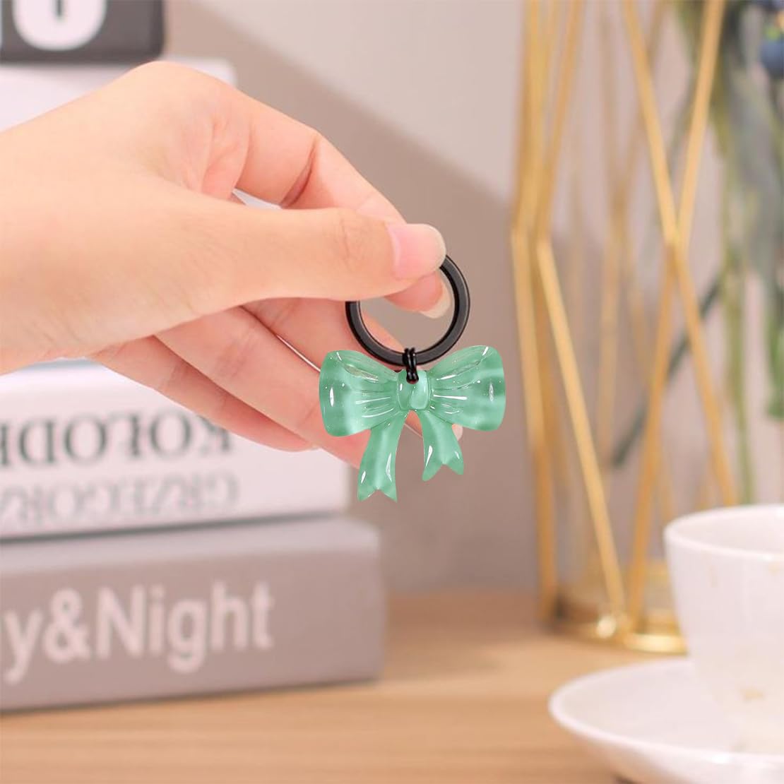 DeryArcle 2 Pièces Moule Résine Nœud Papillon, Moules