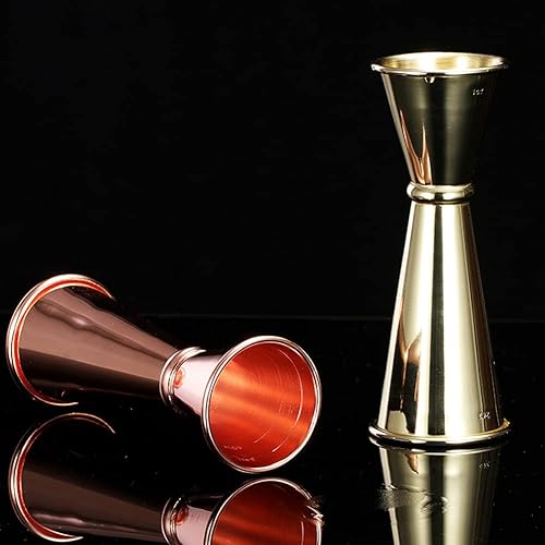 Miniatura 8 de Angzhili - Paquete de 1 jiggers de acero inoxidable doble con medidas, jigger de 2 onzas  1 onza para barman, herramientas de bar utilizadas para