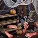 Bezall Body Parts Halloween Props, Bloody Fake Severed Broken Hand for Haunted House Halloween Scary Party Decorations Supplies (Blood Hand)