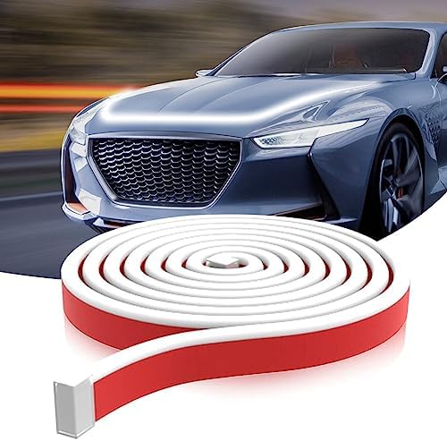 WSKEJI 71 Inches Car Hood Light Strip, Flexible Exterior Car LED Strip Lights Waterproof Car Led Light Daytime Running Light Strip for Cars, SUVs, Trucks (White, 71 Inch)