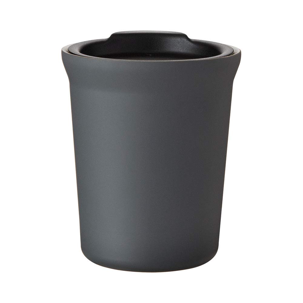 Simply Green Solutions Hot or Cold - 8 oz. Double Wall Stainless Steel Copper Vacuum Insulated Car Cupholder Fit Tumbler with Lid - Matte Gray