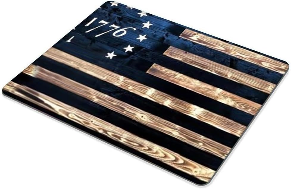 1776 Vintage American Flag Mouse pad Customized Mousepad Non-Slip Rubber Base Mouse Pads for Computers Laptop Office Desk Accessories Mouse pad - Image 4
