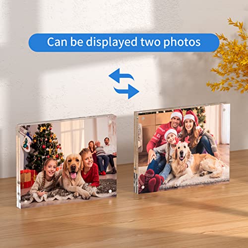 Niubee 8X10 Acrylic Picture Frame, Double Sided Magnetic Photo Frames With Gift Box Package #TOP3