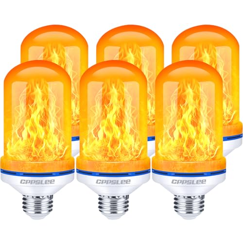 CPPSLEE Upgraded LED Flame Light Bulbs, 4 Modes...