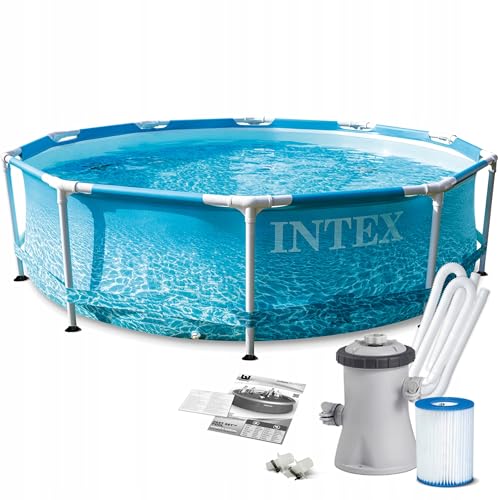 Intex kit piscinette tubulaire ocean (ø)3,05 x (h)0,76m