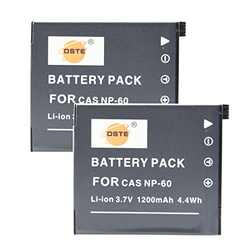 Lista de exilim ex s10 superventas 3 DSTE 2-Pieza Repuesto Batería para Casio NP-60 Exilim Zoom EX-Z19 EX-Z19BK EX-Z19GN EX-Z19LP EX-Z19PK EX-Z19SR EX-Z20 EX-Z85VP EX-Z85 EX-Z85BE...