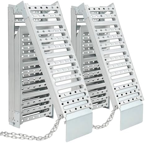 72" Foldable Loading Ramps, Set Of 2 - 1500LB Total Capacity For ATV, Motorcycle, Lawn Mower
