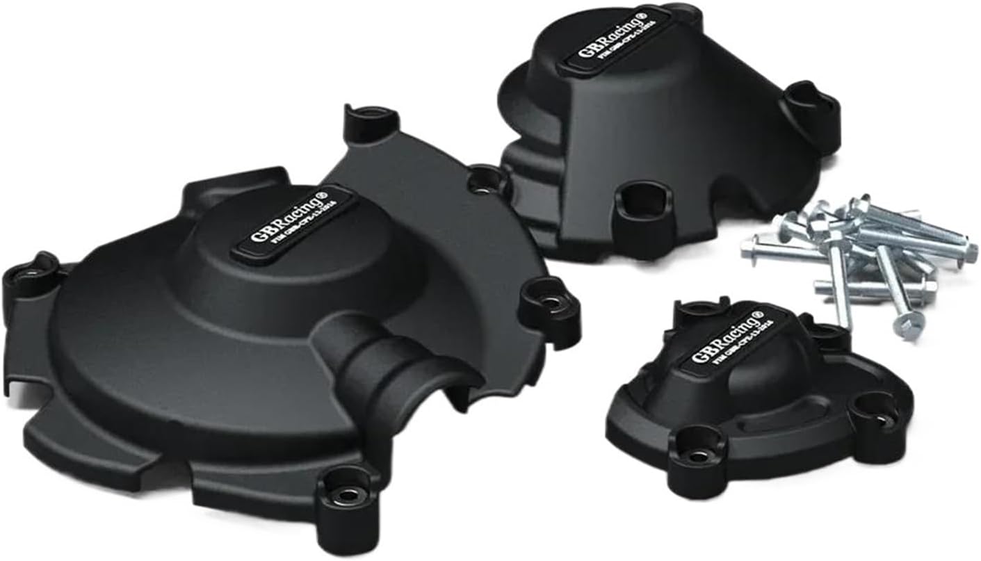 Motorcycle stator crankcase for Yamaha YZF R1 2015~2023 2022 2021 2020 2019 2018 Motorcycle Engine Protection Clutch Engine Clutch Cover Stator Guard(1 Set-Black)