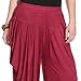 Legis Viscose Relaxed Yoga Fitness Active and Dance Wear Dhoti Pants for Women One Size - Maroon